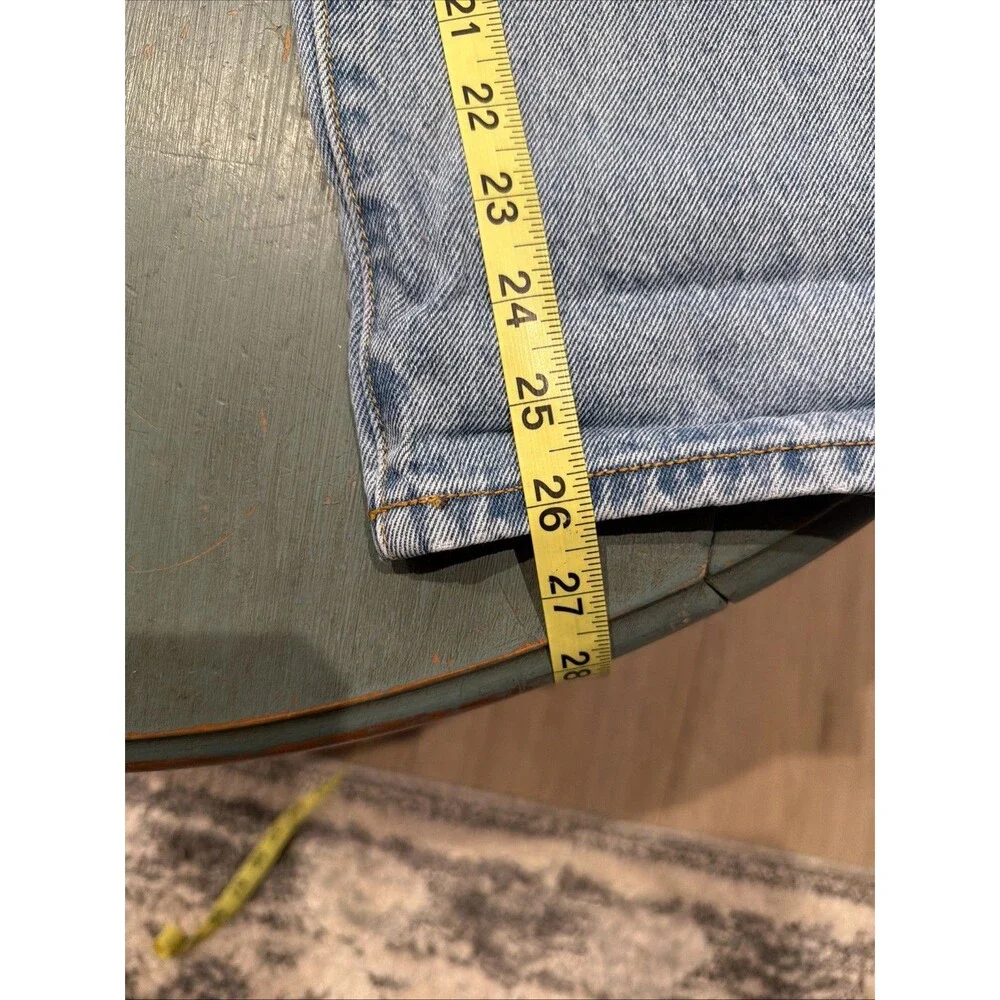 Revice Two‎ Tone Split Blue Jeans Size 28 Yin Yang Zipper Made in USA